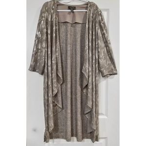 R&M RICHARDS | Long Ribbed Knit Duster Cardigan Jacket